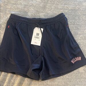 Wilson Black Mesh Women's Athletic Shorts